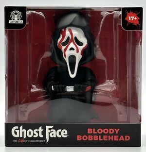 NIB CultureFly Scream Ghost Face Bloody Bobblehead Collectible Horror Figure
